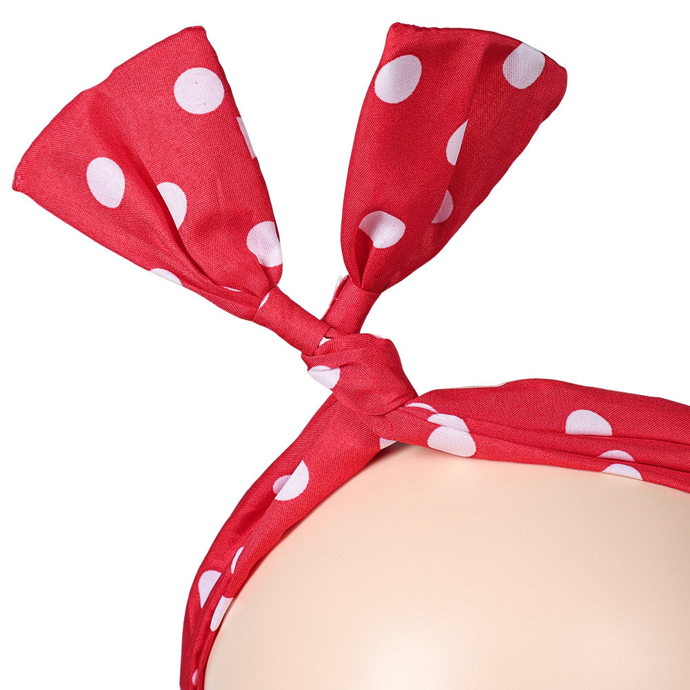 Damen Grease eforpretty 1950's Cosplay Stirnband Halloween Karneval Kostüm Zubehör Rot Anzug Accessoire   