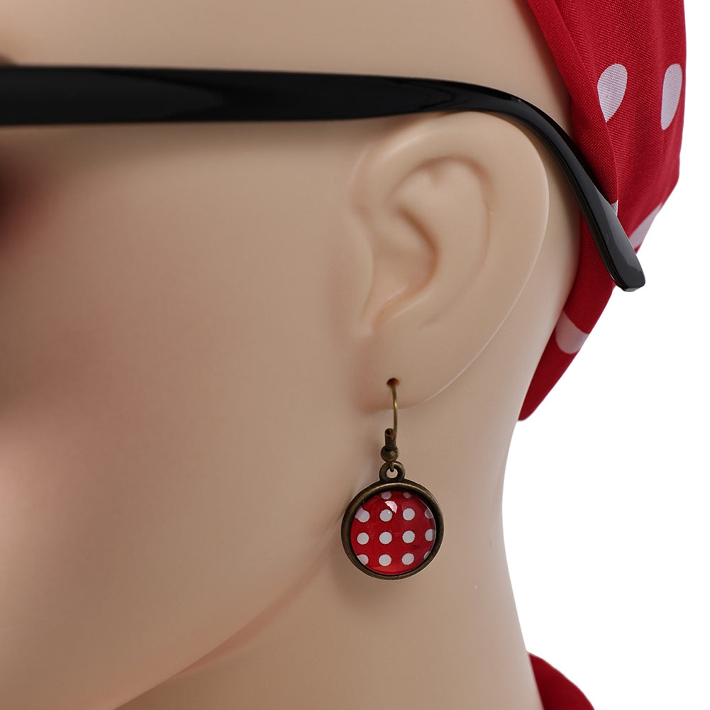 Damen Grease eforpretty 1950's Cosplay Stirnband Halloween Karneval Kostüm Zubehör Rot Anzug Accessoire   