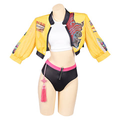 Damen Huntrix K-Pop Demon Hunters Rumi Mira Zoey Bademode Cosplay Outfits
