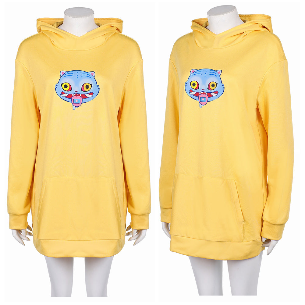 Damen K-Pop Demon Hunters Cosplay Kostüm Halloween Karneval Hoodie Zoey