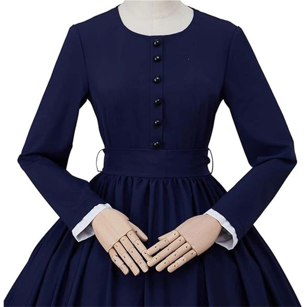 Damen Mittelalterlich Viktorianisch Retro Kleid Cosplay Kostüm Outfits Halloween Karneval Anzug