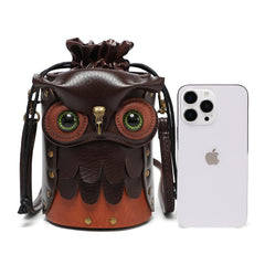 Damen Steampunk Retro-Stil Schulter Crossbody Tasche Mini Outdoor-Handy-Tasche