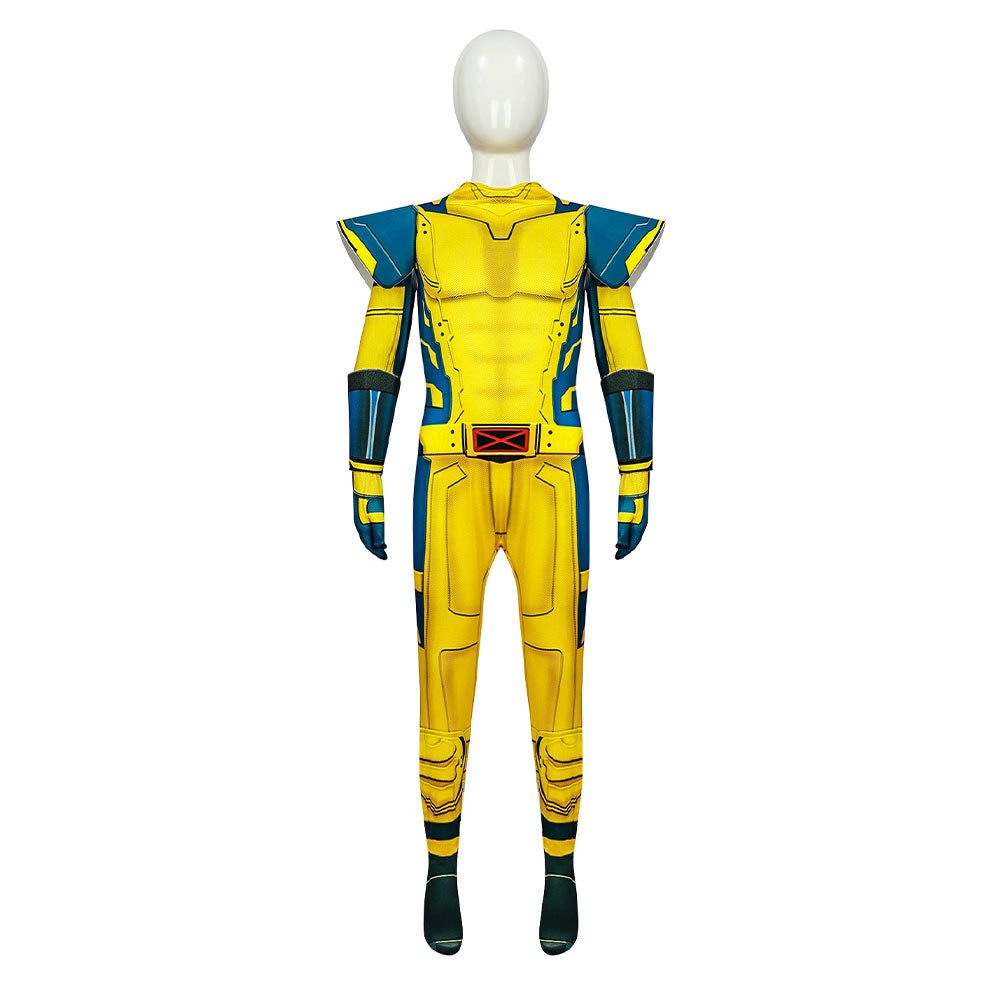 Deadpool Kinder Jumpsuit Cosplay Kostüm Outfits Halloween Karneval Anzug Logan Howlett