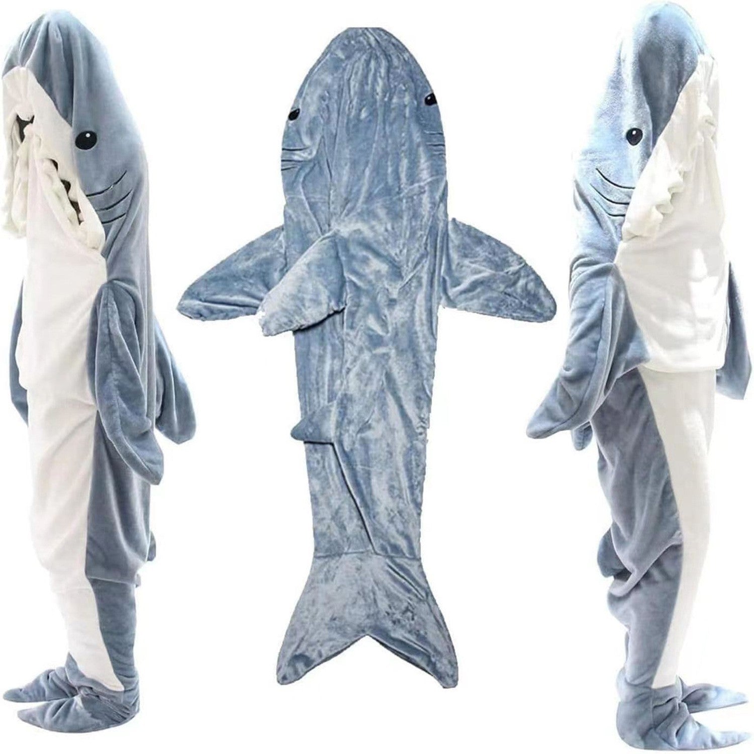 kuscheliger schlafsack erwachsene Hai-Decke Hoodie Erwachsene, tragbare Hai-Decke, Hai-Schlafsack, weich – daskarnevalkostuem