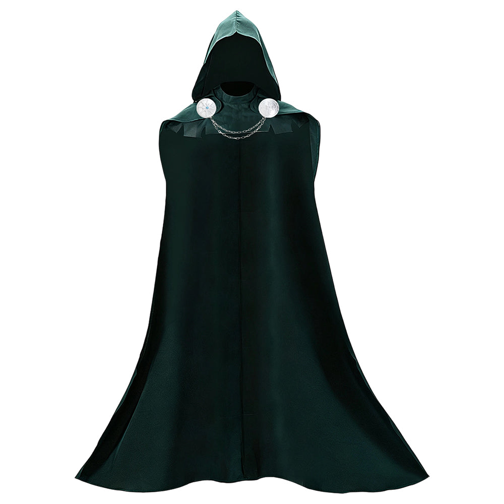 Dr.Doom grün Umhang Dooms Herren Cosplay Outfit