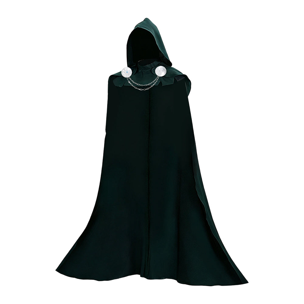 Dr.Doom grün Umhang Dooms Herren Cosplay Outfit
