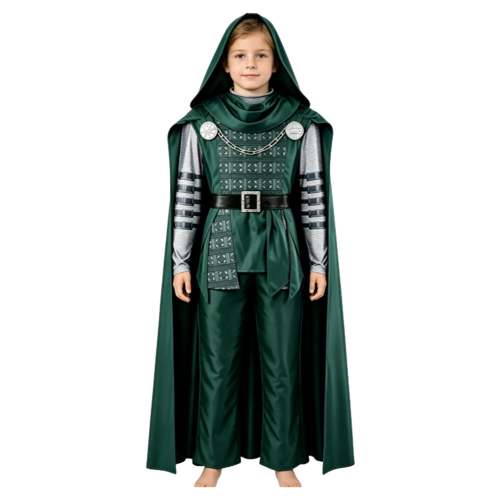 Dr.Doom Kinder Jungen Kostüm Set Doomsday Doctor Doom Halloween Karenval Outfit