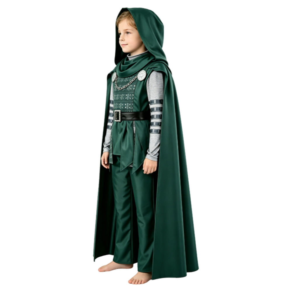 Dr.Doom Kinder Jungen Kostüm Set Doomsday Doctor Doom Halloween Karenval Outfit