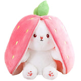 Erdbeere Kaninchen Plüschtiere Cartoon weiche Plüschpuppen Maskottchen Geburtstag Weihnachten Geschenk
