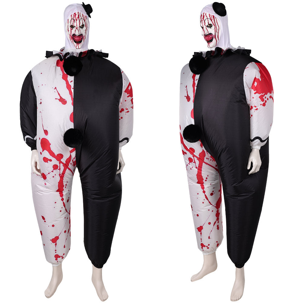 Erwachsene unisex Terrifier Cosplay Kostüm Halloween Karneval Party Anzug aufblasbar Kostüm