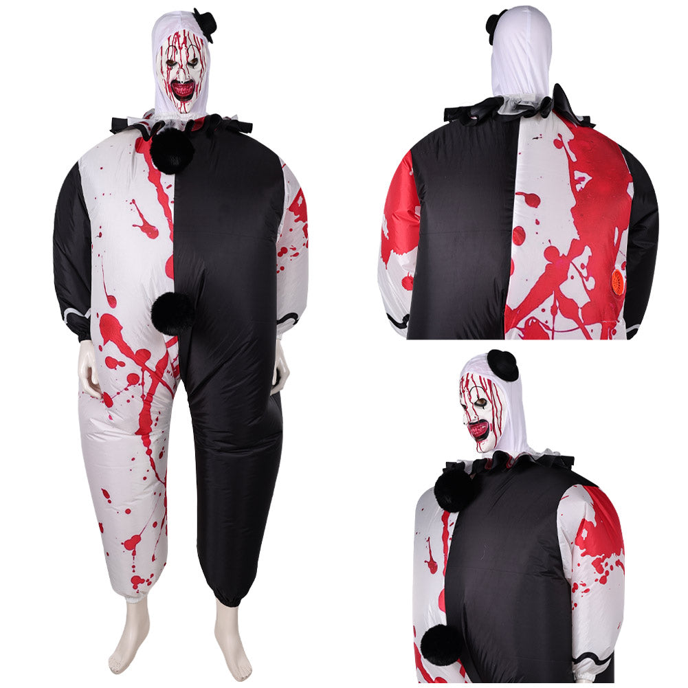 Erwachsene unisex Terrifier Cosplay Kostüm Halloween Karneval Party Anzug aufblasbar Kostüm