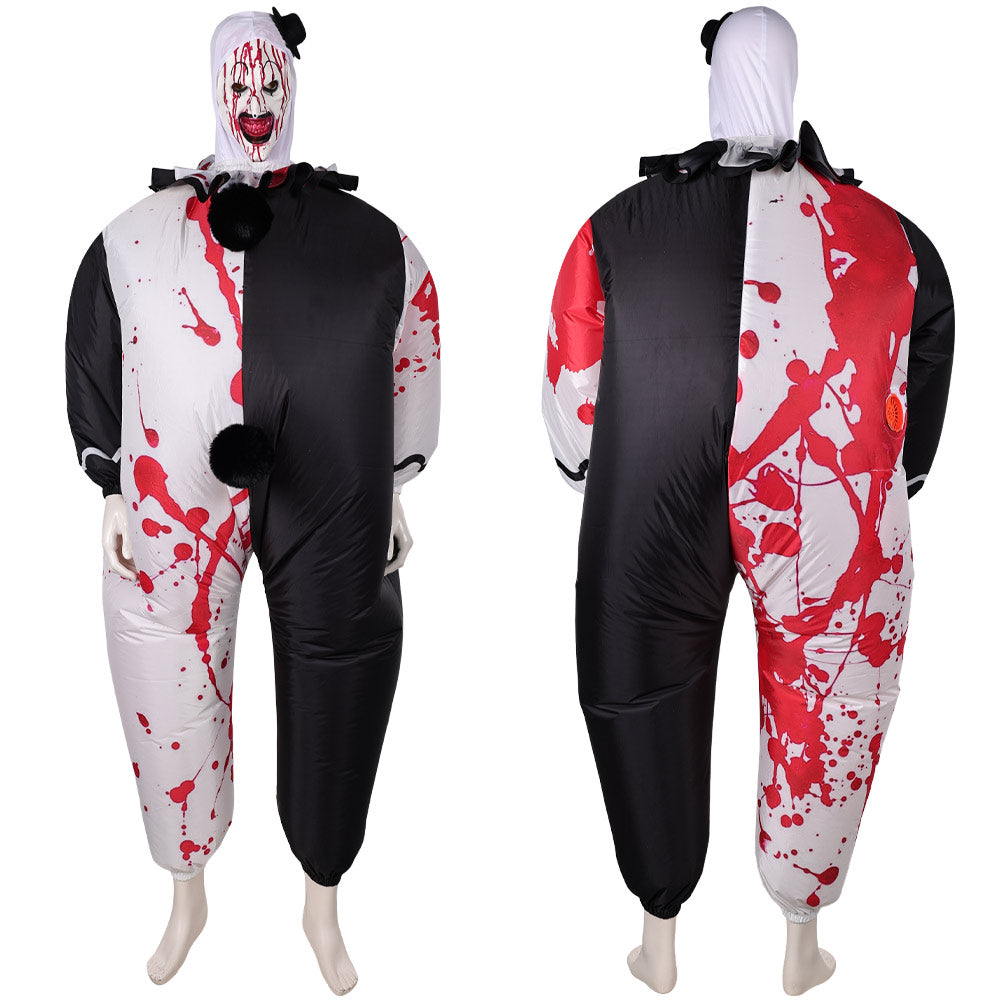 Erwachsene unisex Terrifier Cosplay Kostüm Halloween Karneval Party Anzug aufblasbar Kostüm