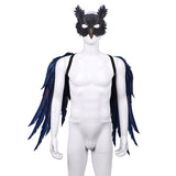 Eule Maske Flügel Set Cosplay Kostüm Outfits Halloween Karneval Anzug