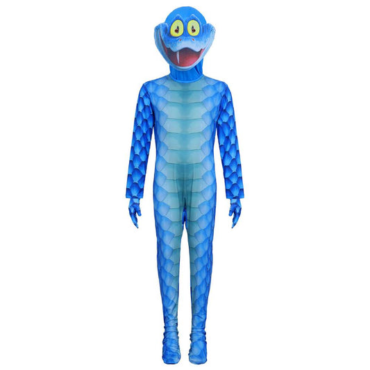 Kinder Zootopia Snake Gary Cosplay Kostüm Pyjama Halloween Karneval Party Anzug
