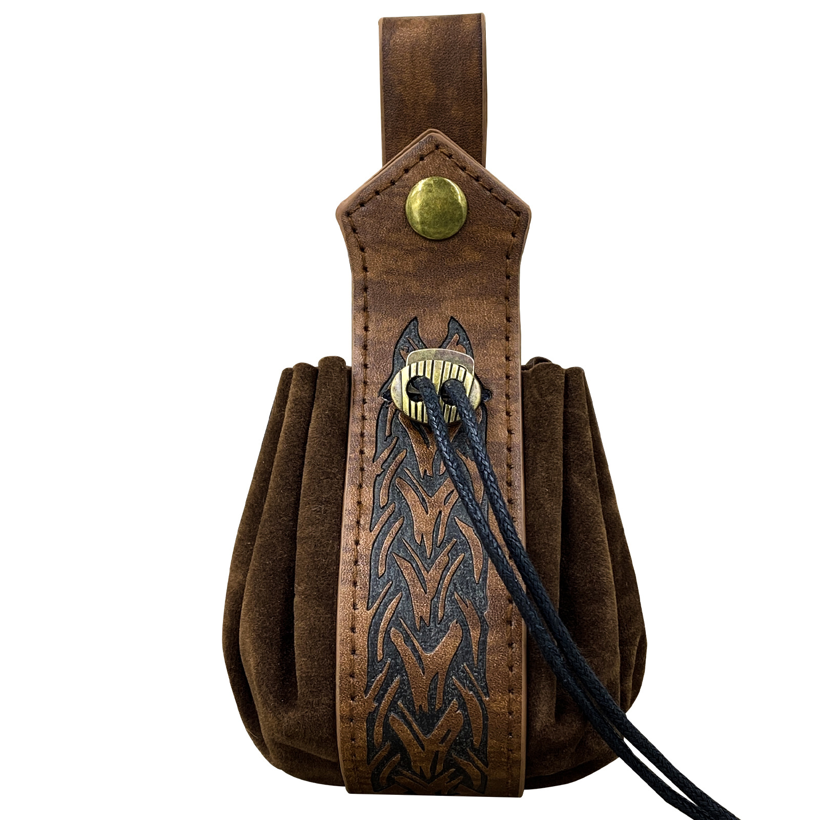 mittelalterliche Tasche für Gürtel Wikinger Stil Münzsack Halloween Karneval Kostüm Zubehör