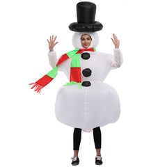 Aufblasbares Schneemann Weihnachten Fettkostüm Cosplay Karneval Erwachsene Kostüm