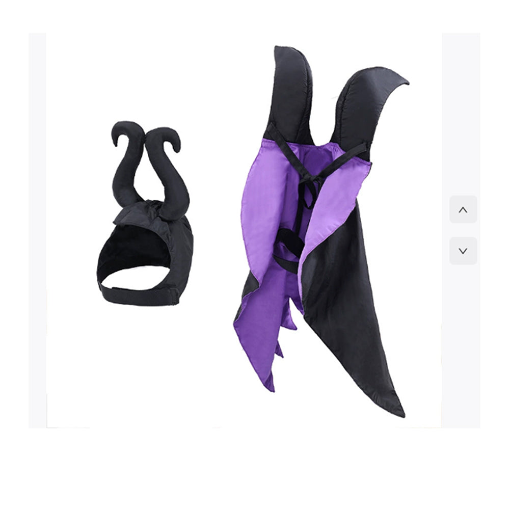 Halloween Karneval Party Anzug Maleficent Haustier Cosplay Kostüm