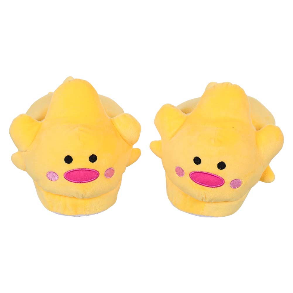 Hazbin Hotel Luzifer Cosplay Schuhe Halloween Karneval Zubehör Gelb Ente Hausschuhe