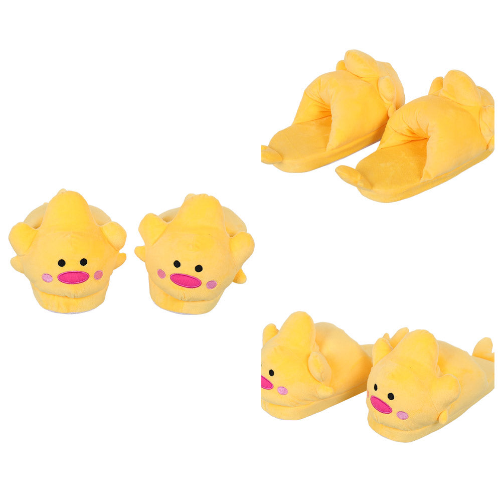 Hazbin Hotel Luzifer Cosplay Schuhe Halloween Karneval Zubehör Gelb Ente Hausschuhe