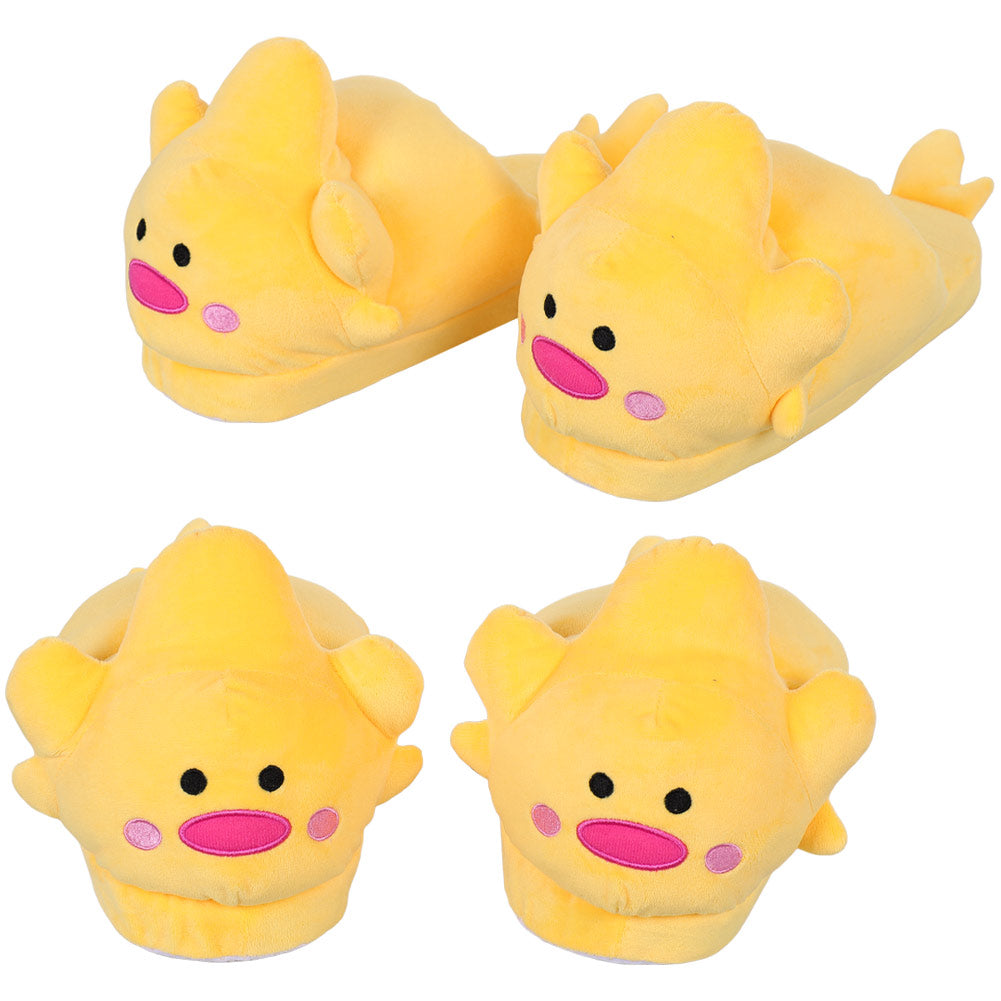 Hazbin Hotel Luzifer Cosplay Schuhe Halloween Karneval Zubehör Gelb Ente Hausschuhe