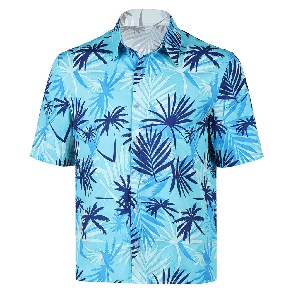Herren blau Shirt Cosplay-Kostüm für Halloween, Karneval und Partys – Lucia Caminos GTA