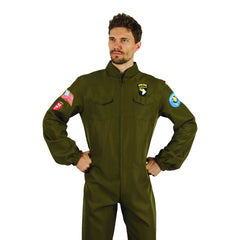 Herren Cosplay Kostüm Halloween Karneval Party Anzug Kapitän Pilot