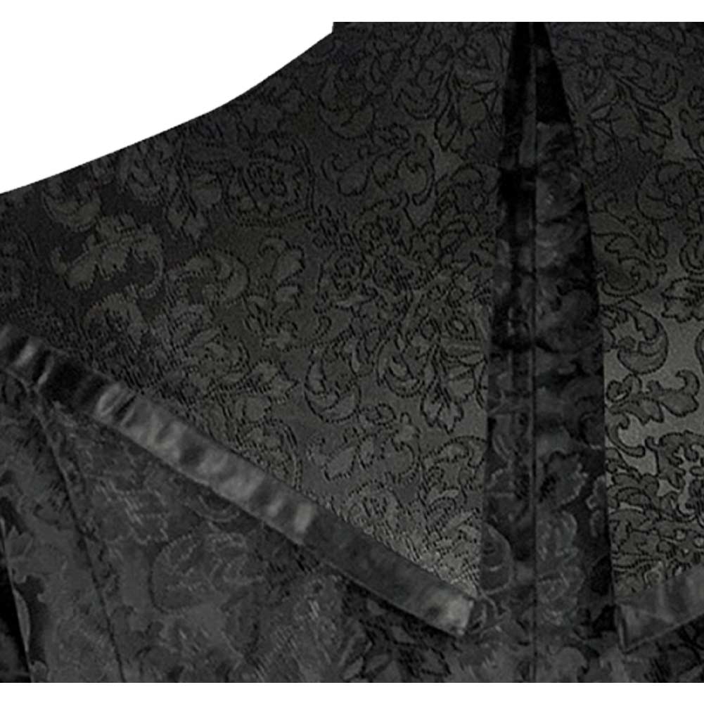 Herren Cosplay Kostüm Halloween Karneval Party Anzug punk Mittelalter Zauberer Mantel retro gothic