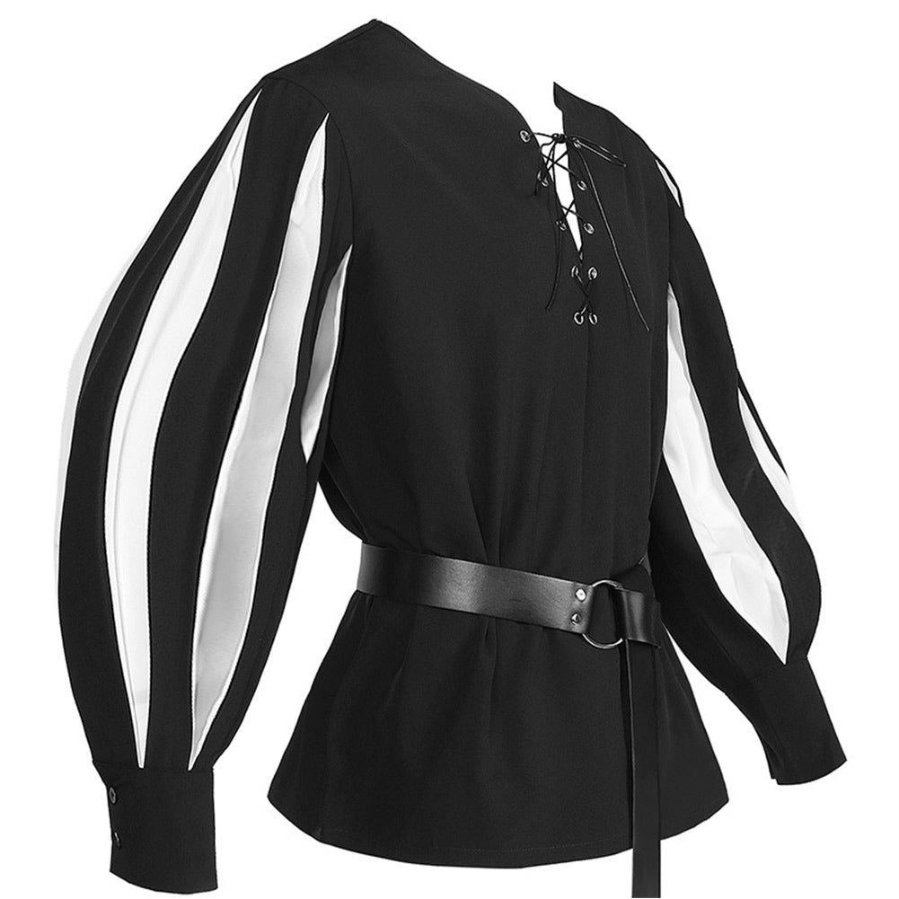 Herren Hemd Cosplay Kostüm Outfits Halloween Karneval Anzug Mittelalter Renaissance