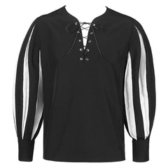 Herren Hemd Cosplay Kostüm Outfits Halloween Karneval Anzug Mittelalter Renaissance