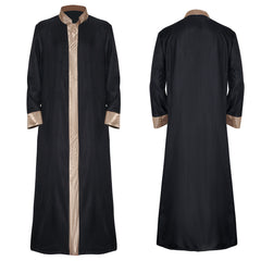 Herren Mittelalterliche vergoldete Robe Halloween Bühne Performance Cosplay Kostüm Outfits Halloween Karneval Anzug