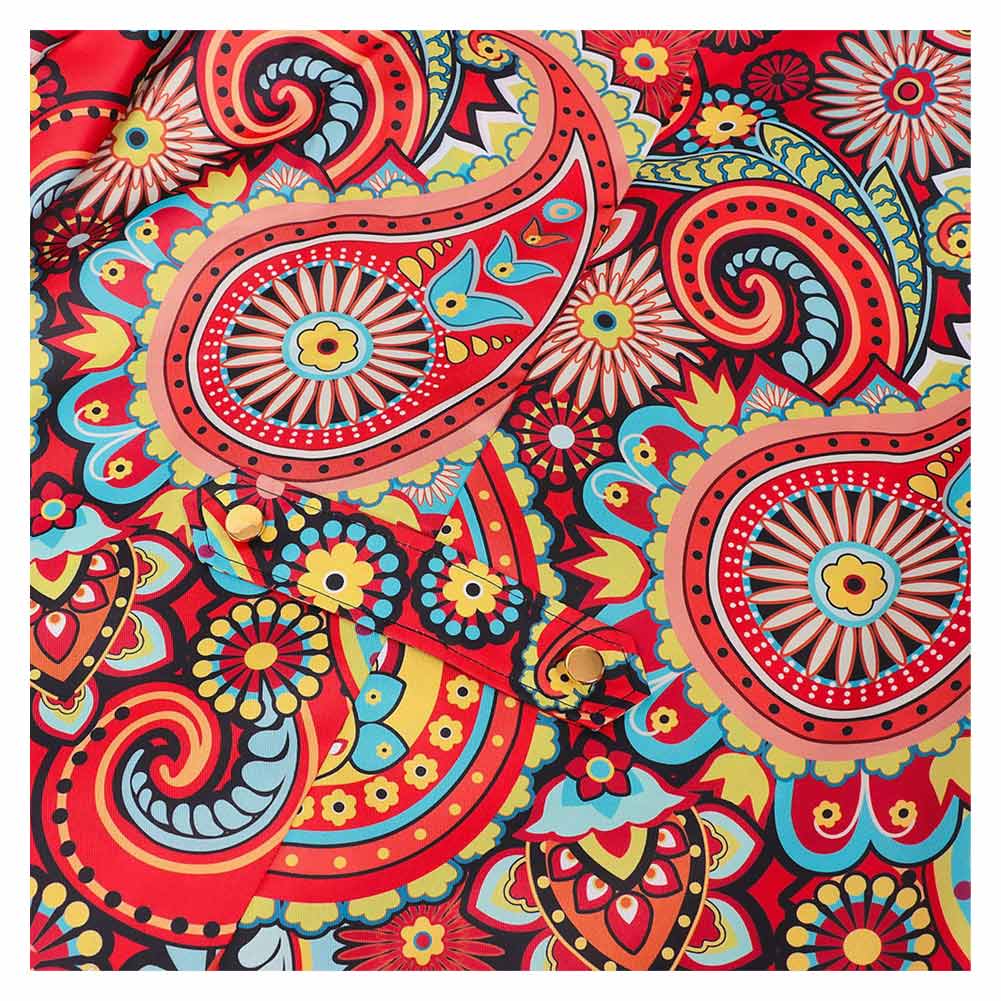 Herren Mittelalterlicher Punk Druck Schwanzrock Cosplay Bühnenauftritt Kostüm