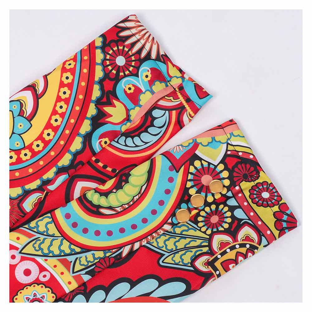 Herren Mittelalterlicher Punk Druck Schwanzrock Cosplay Bühnenauftritt Kostüm