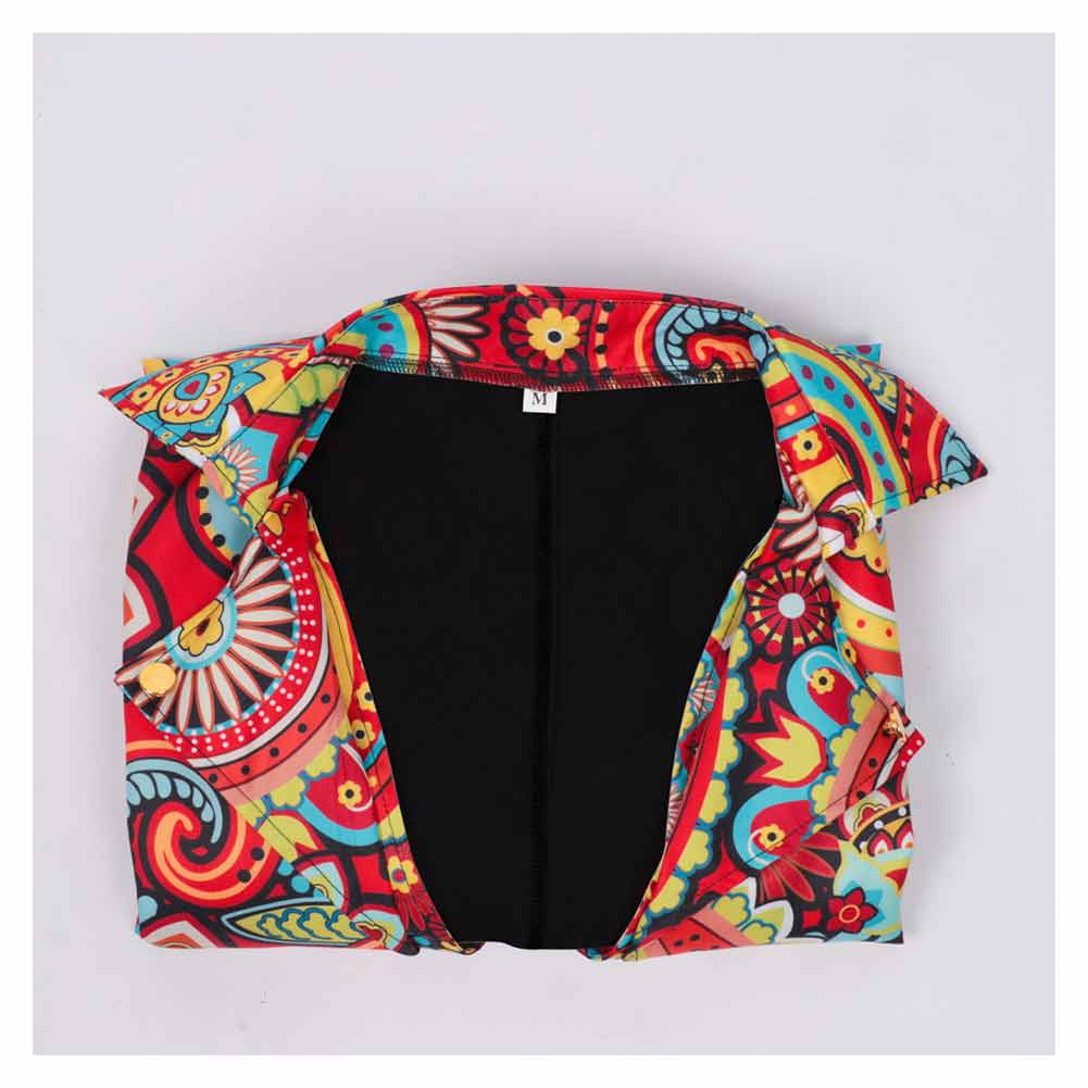 Herren Mittelalterlicher Punk Druck Schwanzrock Cosplay Bühnenauftritt Kostüm