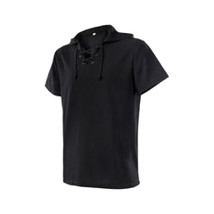 Herren mittelalterliches Sommer T-shirt kurze Ärmel Cosplay Kostüm Outfits Halloween Karneval Anzug