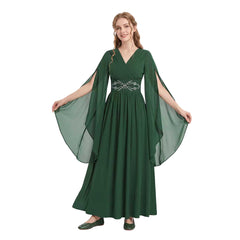 Hexe Renaissancerobe Mittelalterkleid Renaissance Gewand Latverian Halloween Karneval Kostüm