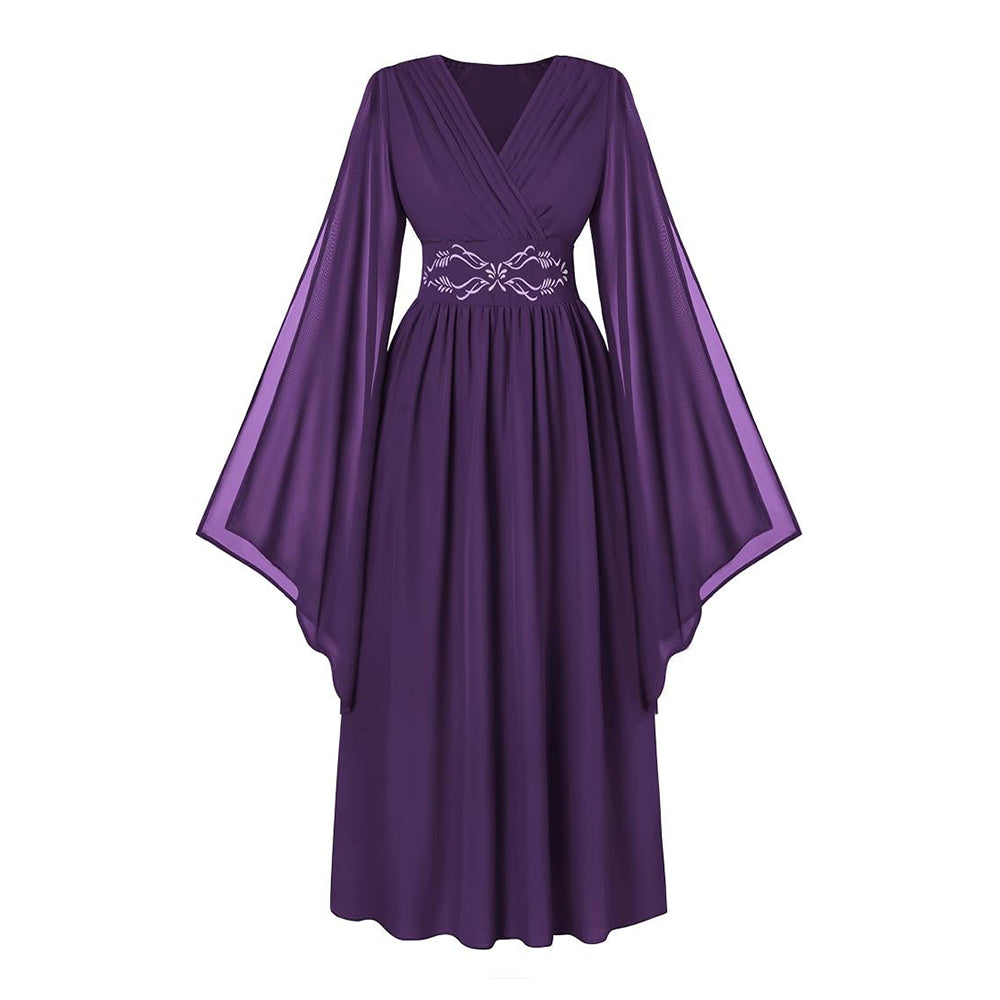 Hexe Renaissancerobe Mittelalterkleid Renaissance Gewand Latverian Halloween Karneval Kostüm
