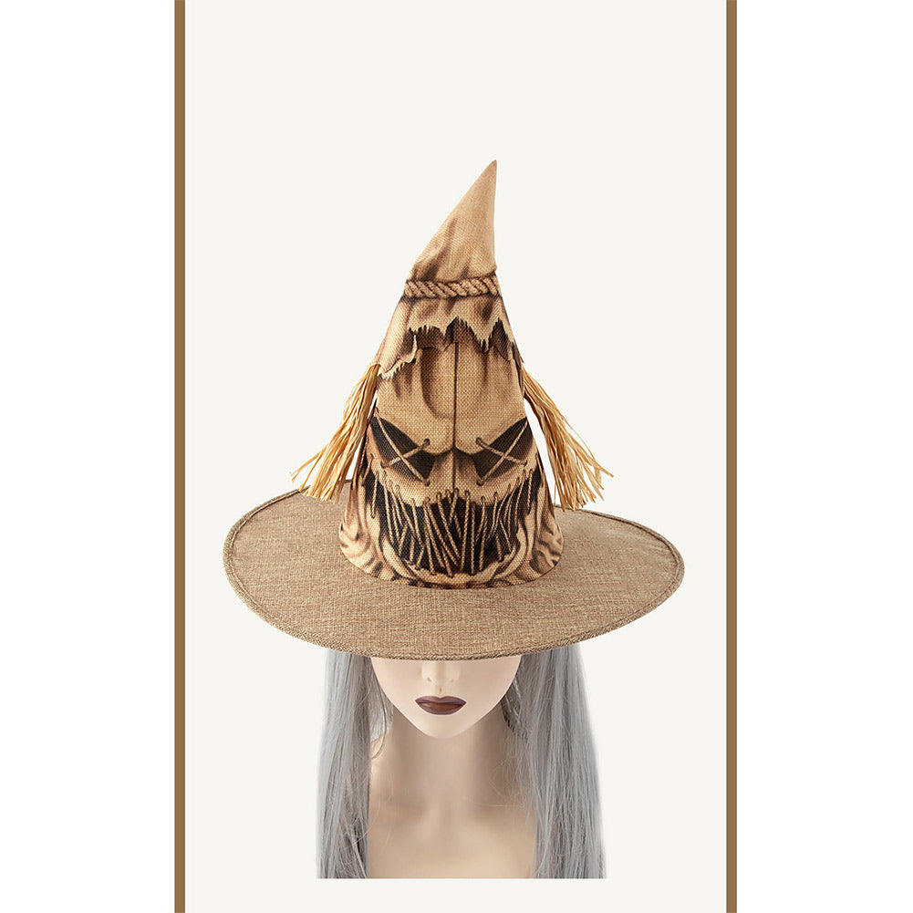 Hexenhut Vogelscheuche Halloween Karneval Kostüm Zubehör