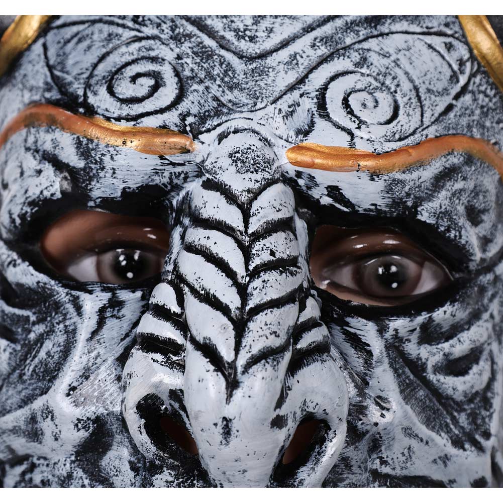 Japanisches Teufelsgesicht Kostüm Hannya Maske Latex Masken Helm Maskerade Halloween Party Kostüm Requisiten