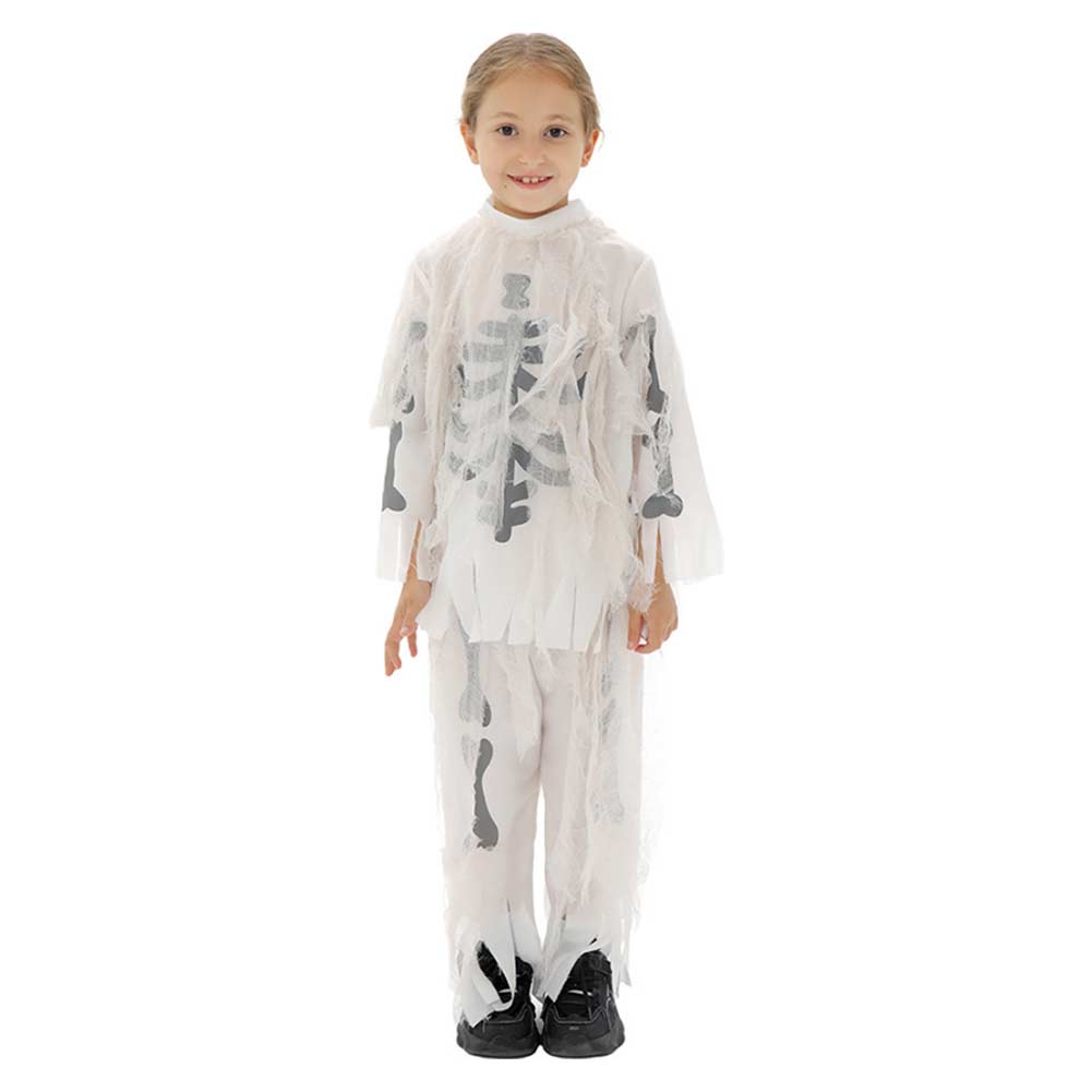 Kinder Cosplay Kostüm Halloween Karneval Party Anzug Kinder Skelett
