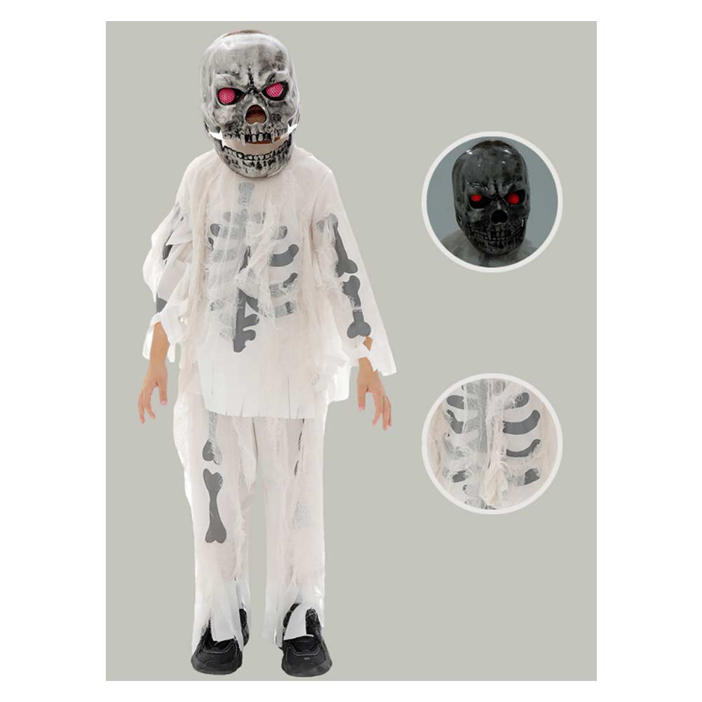 Kinder Cosplay Kostüm Halloween Karneval Party Anzug Kinder Skelett