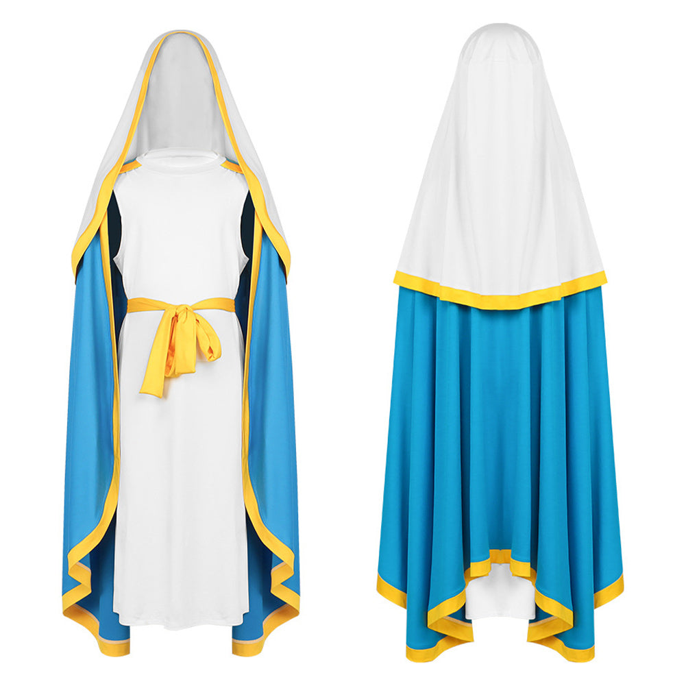 Kinder Die Jungfrau Maria cosplay Kostüm Outfits Halloween Karneval Anzug
