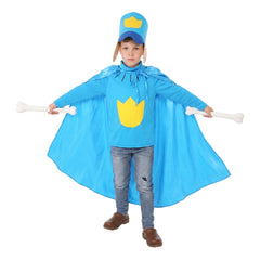 Kinder Dog Man Blau Cosplay-Kostüm für Halloween, Karneval oder Partys