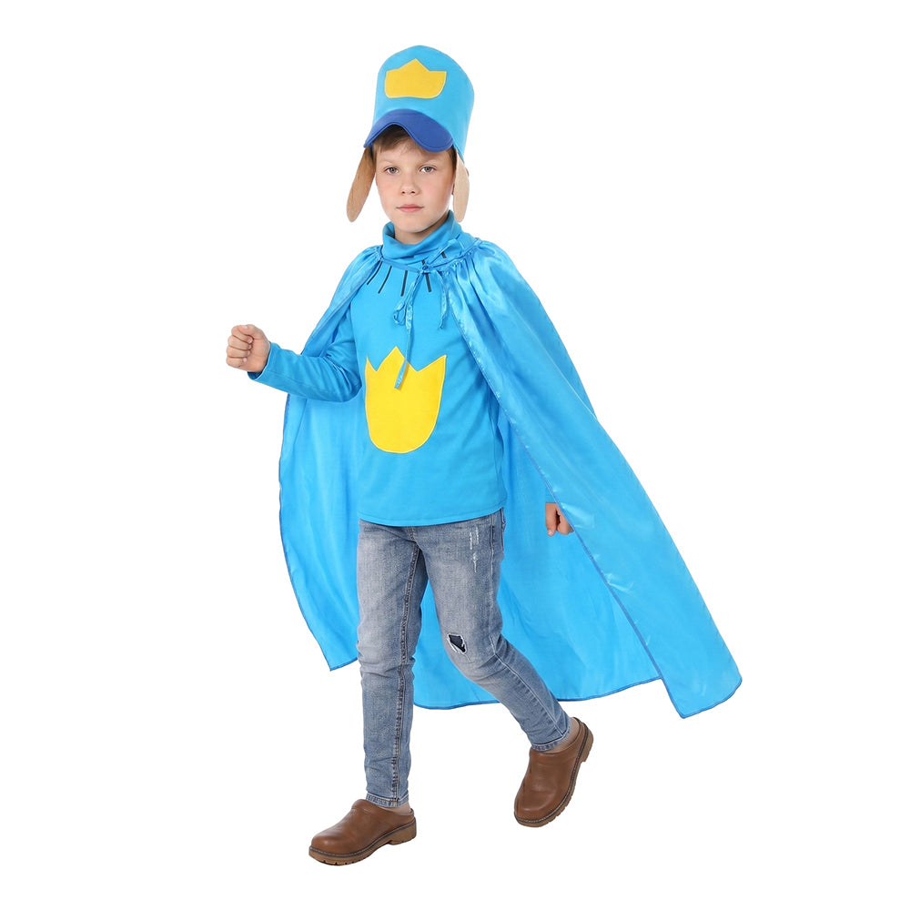 Kinder Dog Man Blau Cosplay-Kostüm für Halloween, Karneval oder Partys