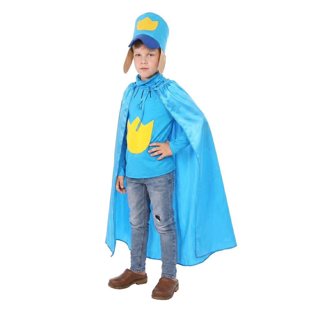 Kinder Dog Man Blau Cosplay-Kostüm für Halloween, Karneval oder Partys