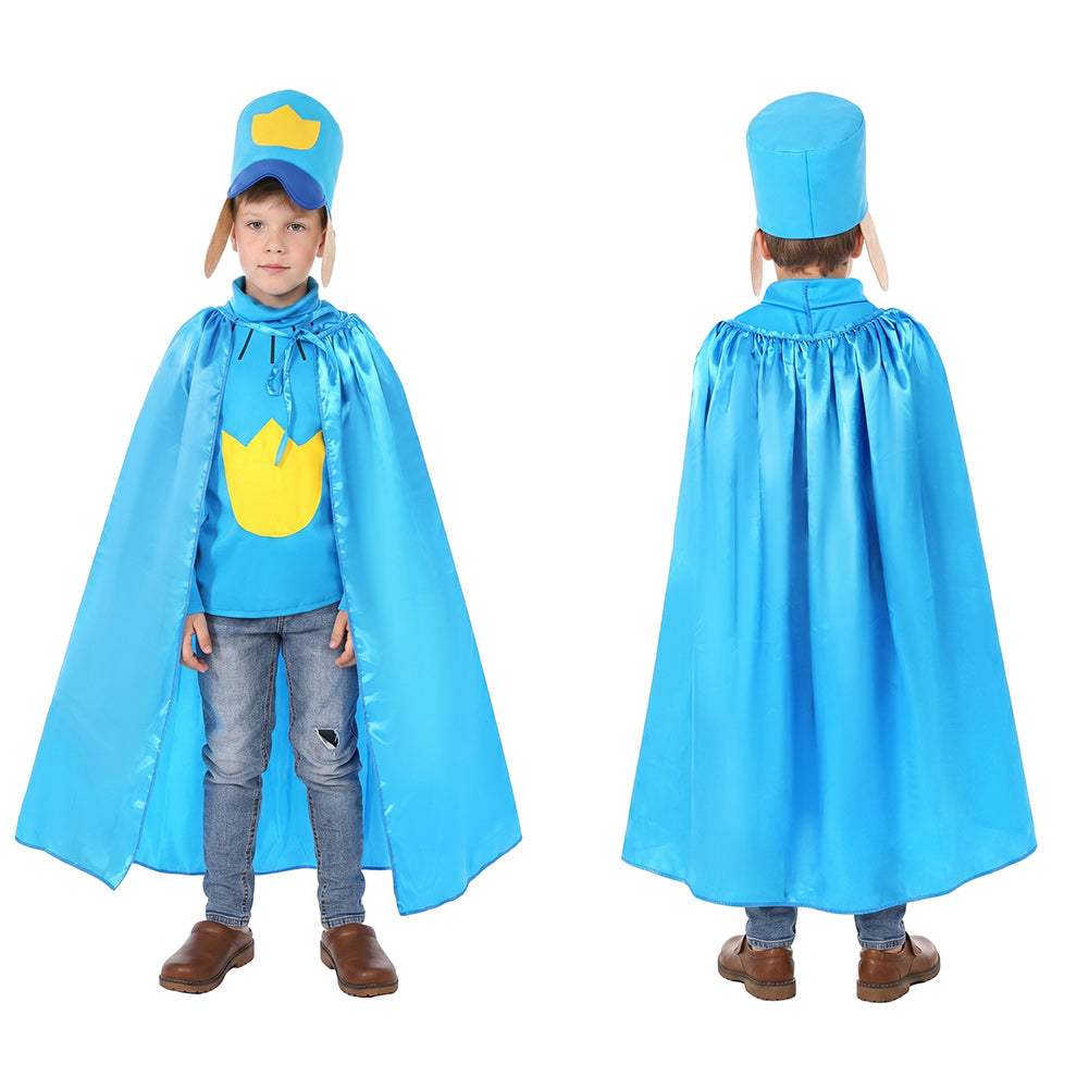 Kinder Dog Man Blau Cosplay-Kostüm für Halloween, Karneval oder Partys