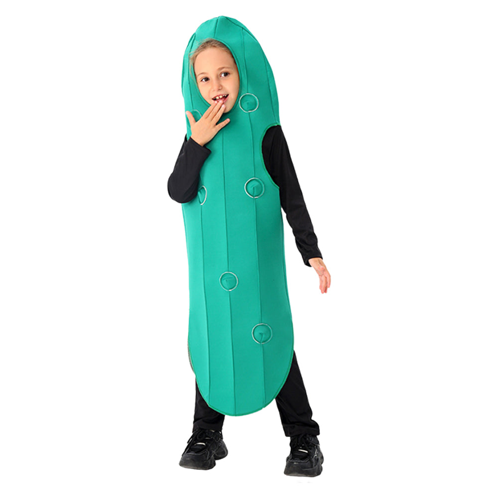 Kinder Eingelegte Gurke Cosplay Kostüm Outfits Halloween Karneval Kostüm