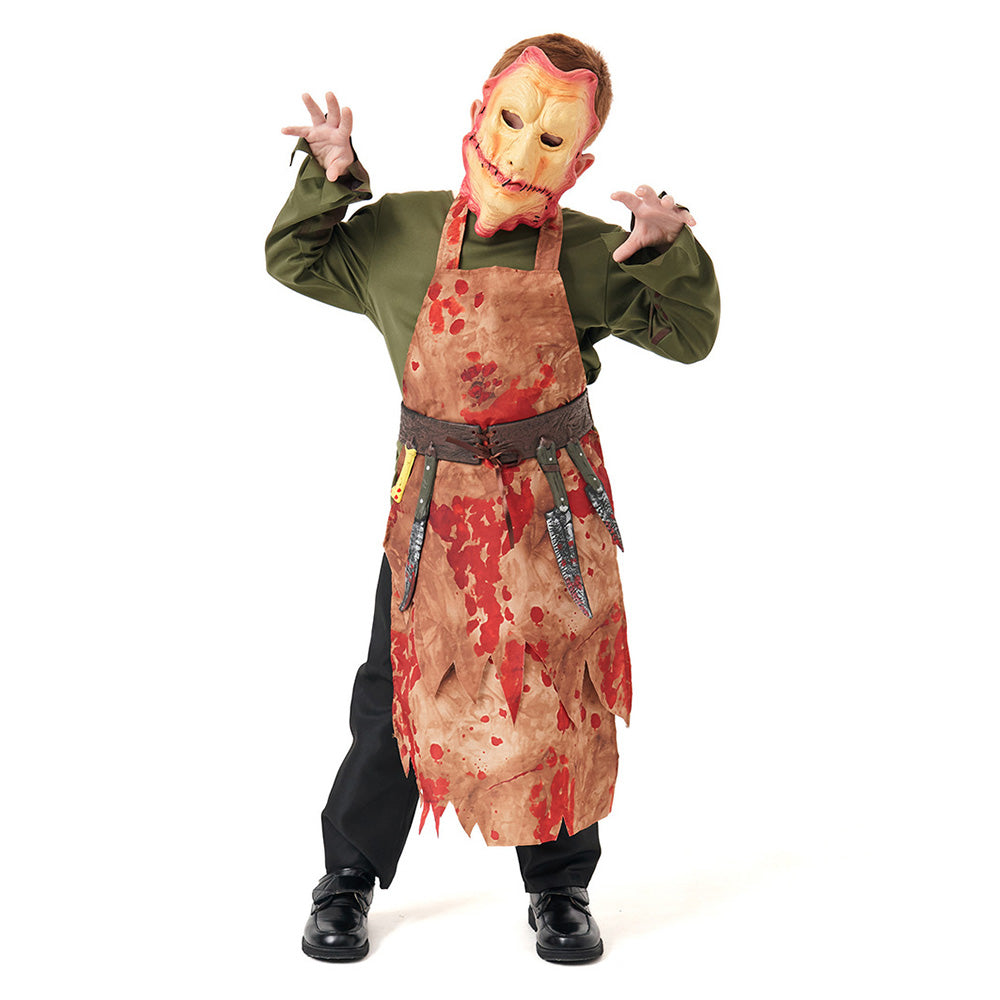 Kinder Fleischer Cosplay Kostüm Outfits Halloween Karneval Anzug