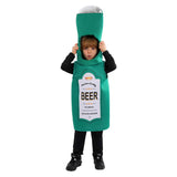 Kinder grün Oktoberfest Weinflasche Rollenspiel Kostüm Cosplay Kostüm Outfits Halloween Karneval Anzug  ﻿