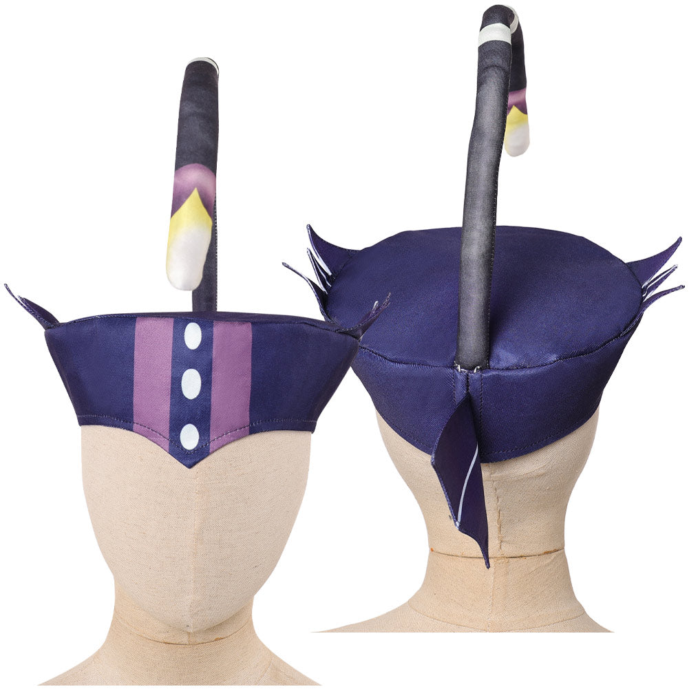 Kinder Hazbin Hotel Hut Halloween Karneval Kostüm Zubehör Baxter cosplay