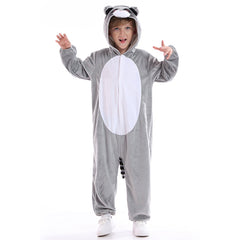 Kinder Jumpsuit Waschbär Cosplay Kostüm Outfits Halloween Karneval Anzug